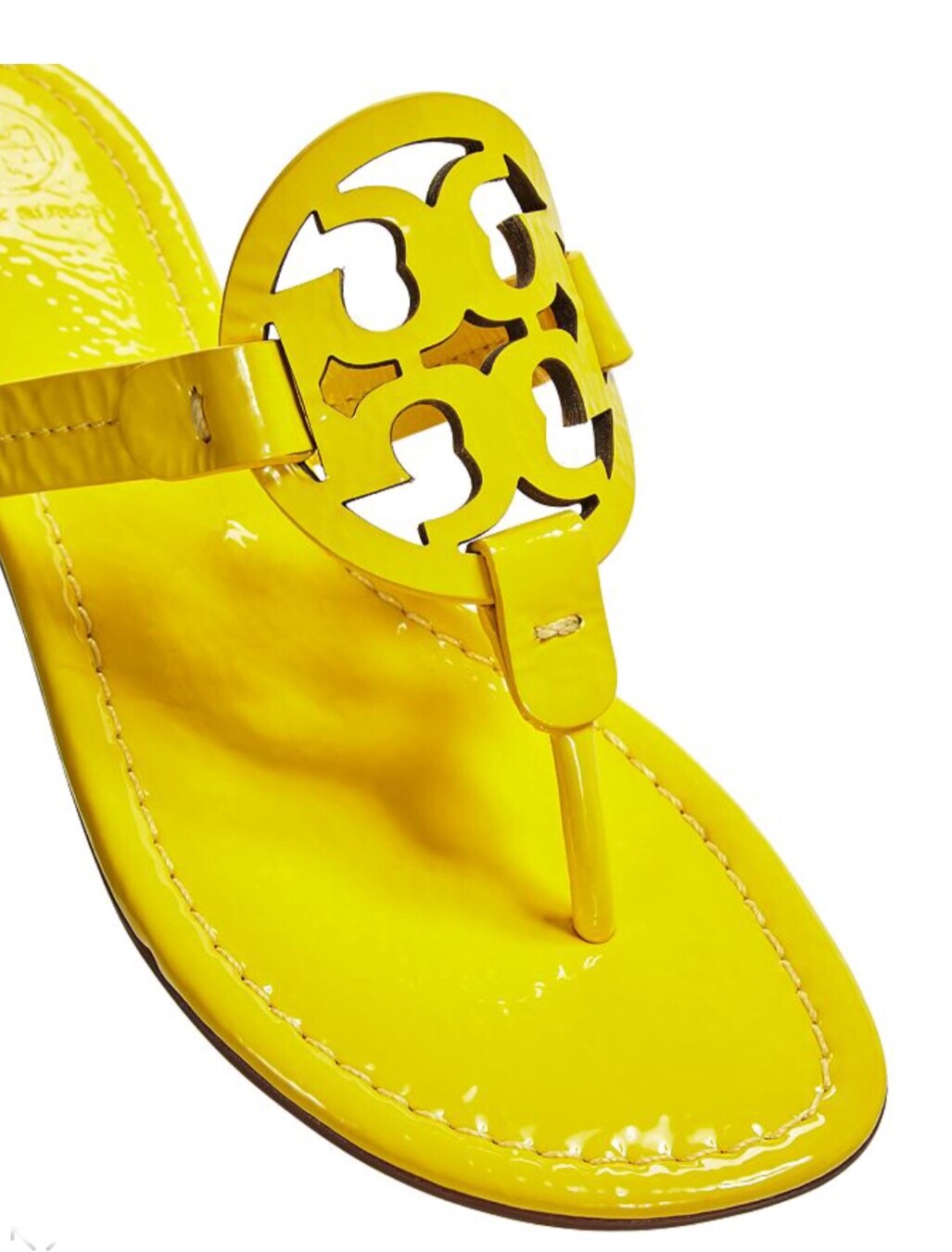 yellow tory burch sandals