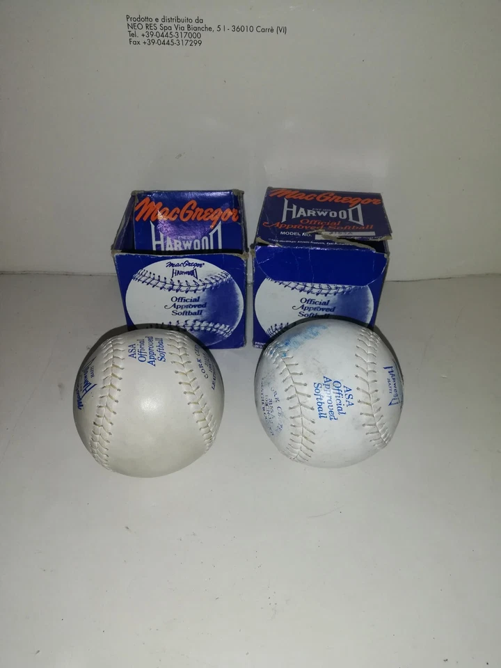 LOT 2 BALLE MAC GREGOR  OFFICIEL SOFTBALL MODELE 3153 A AVEC BOITE VINTAGE 1979 - Image 4 of 4