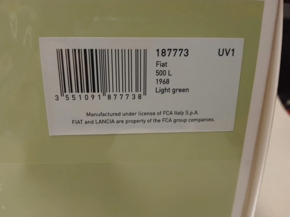 Norev Fiat 500 L light green 1968 1/18 187773 - Immagine 3 di 3