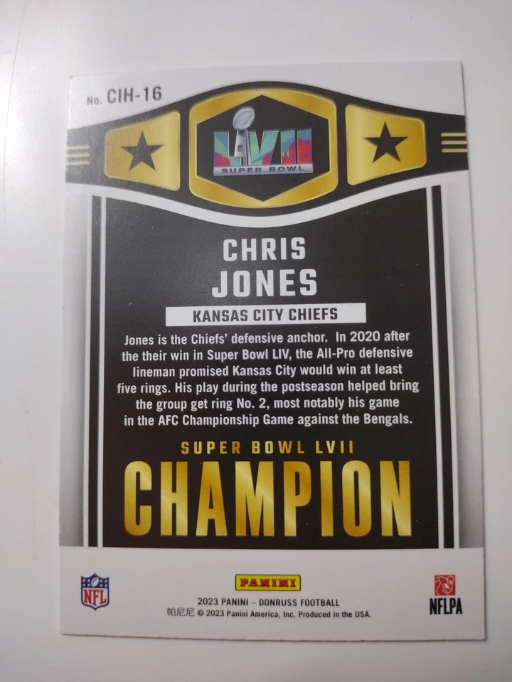 Chris Jones 2023 Donruss Champ Is Here - Image 2 of 2