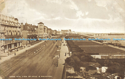 R583523 Birds Eye View of Hove and Brighton E T W Dennis
