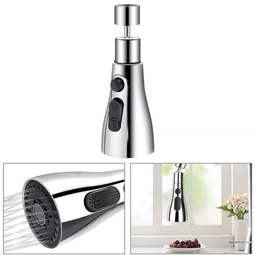 360° Swivel Spray Head Kitchen Sink Faucet Water Tap Extender Nozzle Replacement - Picture 10 of 17