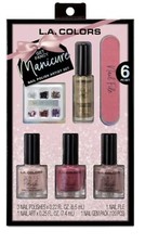 L.A. Colors Get Fancy Manicure 6 pc Nail Polish Artic Set kit NEW