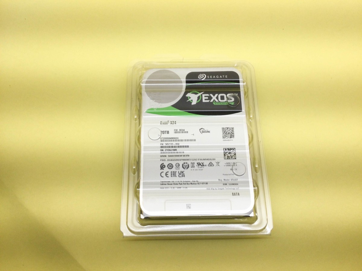 Seagate Exos X24 20TB 7200 RPM SATA 6Gb/s 3.5