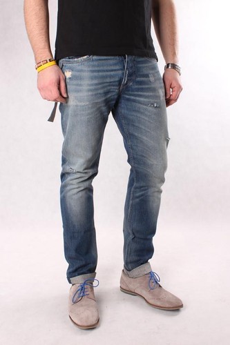 REPLAY VU1705 V180D58 001 Evidio, Herren Jeans, Blauer Denim, We are Replay