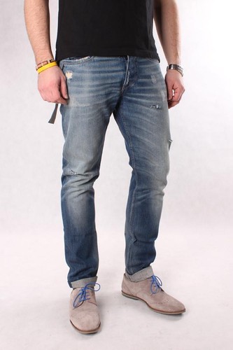 REPLAY VU1705 V664F13 001 EVIDIO, Herren Jeans, Blauer Denim, We are Replay  - Afbeelding 1 van 5