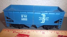 Plastic Train Car, BM 12608 grain hauling car, fun collectible, no brand