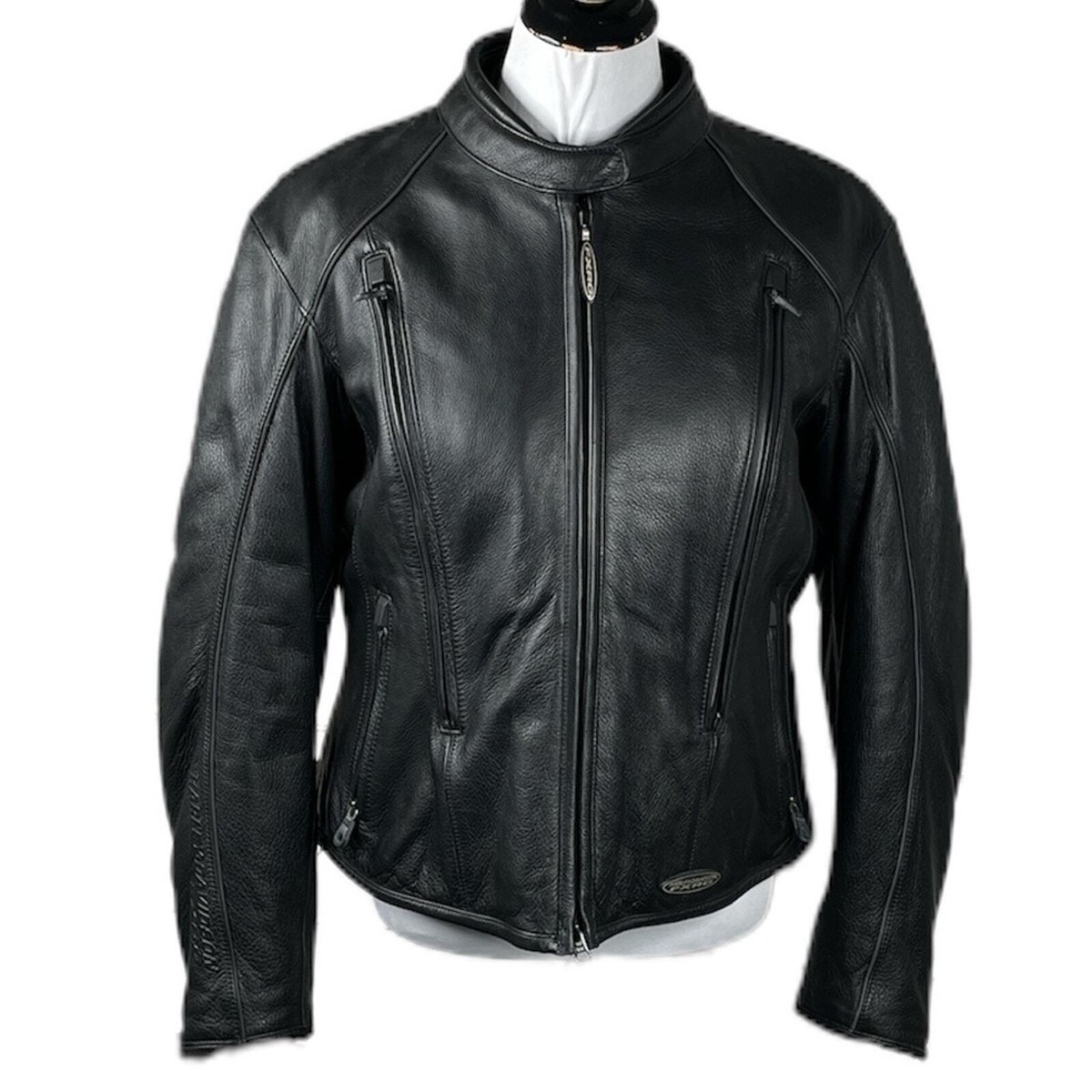 Harley Davidson FXRG Leather Motorcycle Jacket, Black, X-Large | eBay