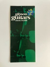 Original Vintage 1970 Gibson Classic Models Guitar Catalog RARE