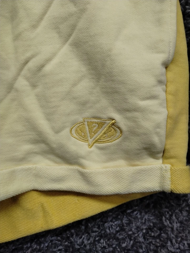 Pantalones Cortos Mujer GUESS Medianos Amarillos 2 Tonos Cordón Playa Informales Foto 4 de 4