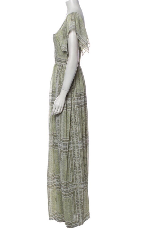 MICHAEL MICHAEL KORS Womens Green Paisley Palm Springs Maxi Dress NWT | eBay