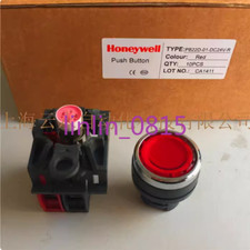 1Pcs New Honeywell with light button PB22D-01-DC24V-R