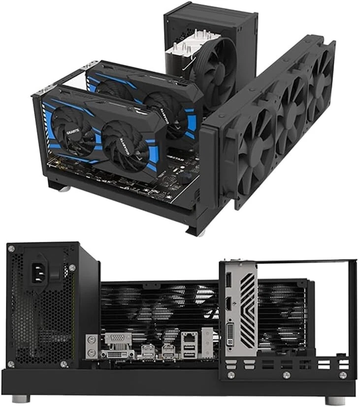 High-Performance Mini ATX MATX ITX PC Test Bench - Portable Open Air Frame - Image 4 of 4