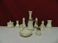 12 Piece Set Weatonware Dinnerware - Wheaton Ware Ashtray Lighter & More