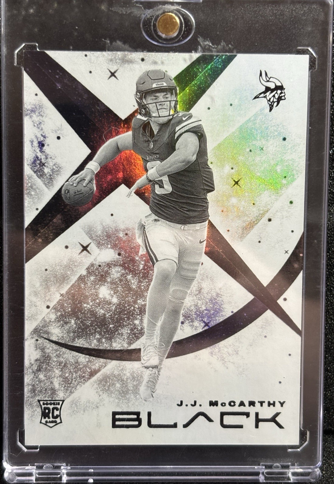 JJ McCarthy Panini Black White Night #WNJJM Base