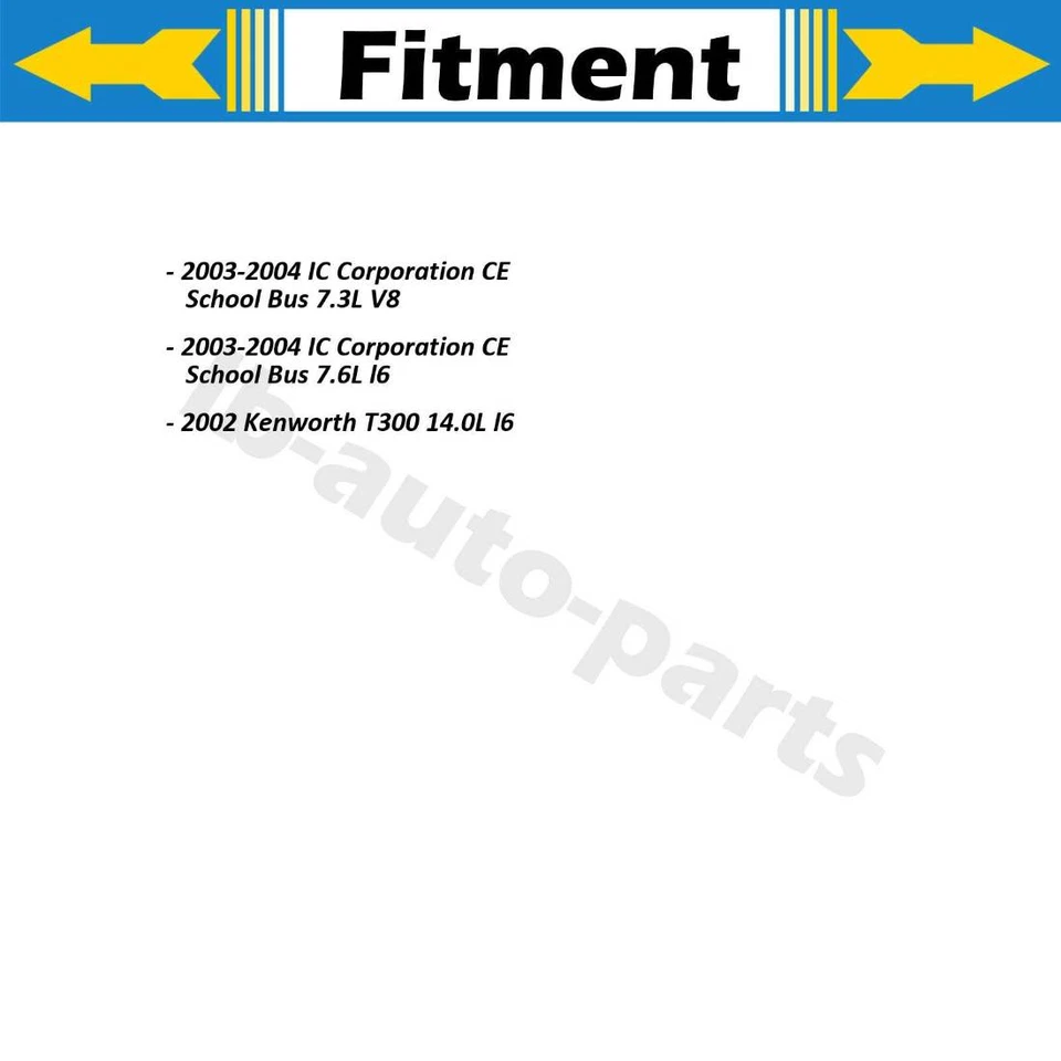 Rotor de freno de disco delantero trasero 4x para autobús escolar IC Corporation CE 7,3 L 2003-2004 Foto 3 de 4