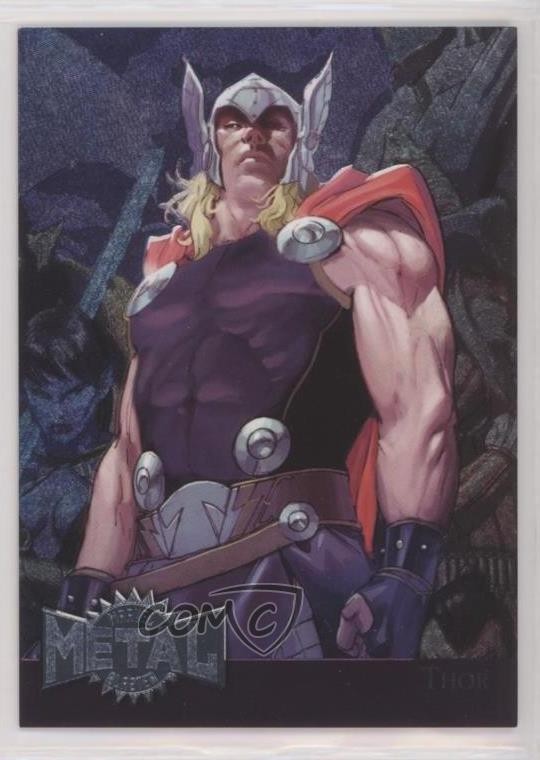 2015 Marvel Fleer Retro 1995 Fleer Metal Blaster Thor #38 8b4