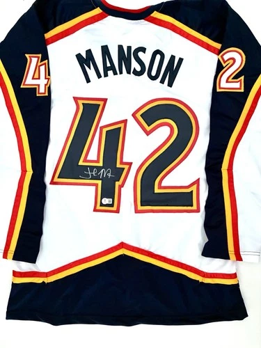 New ListingJosh Manson Signed Avalanche Jersey XL Beckett BAS Auto NHL