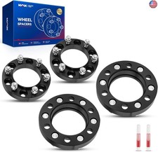 KAX 6x5.5 Wheel Spacers 1 inch, Hub Centric Wheel Spacers with M12x1.5 Studs