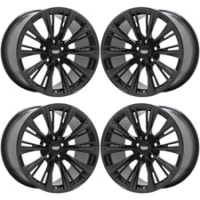 19 Cadillac Ct5-v Blackwing Black Chrome Wheels Oem 14072 14074 Exchange