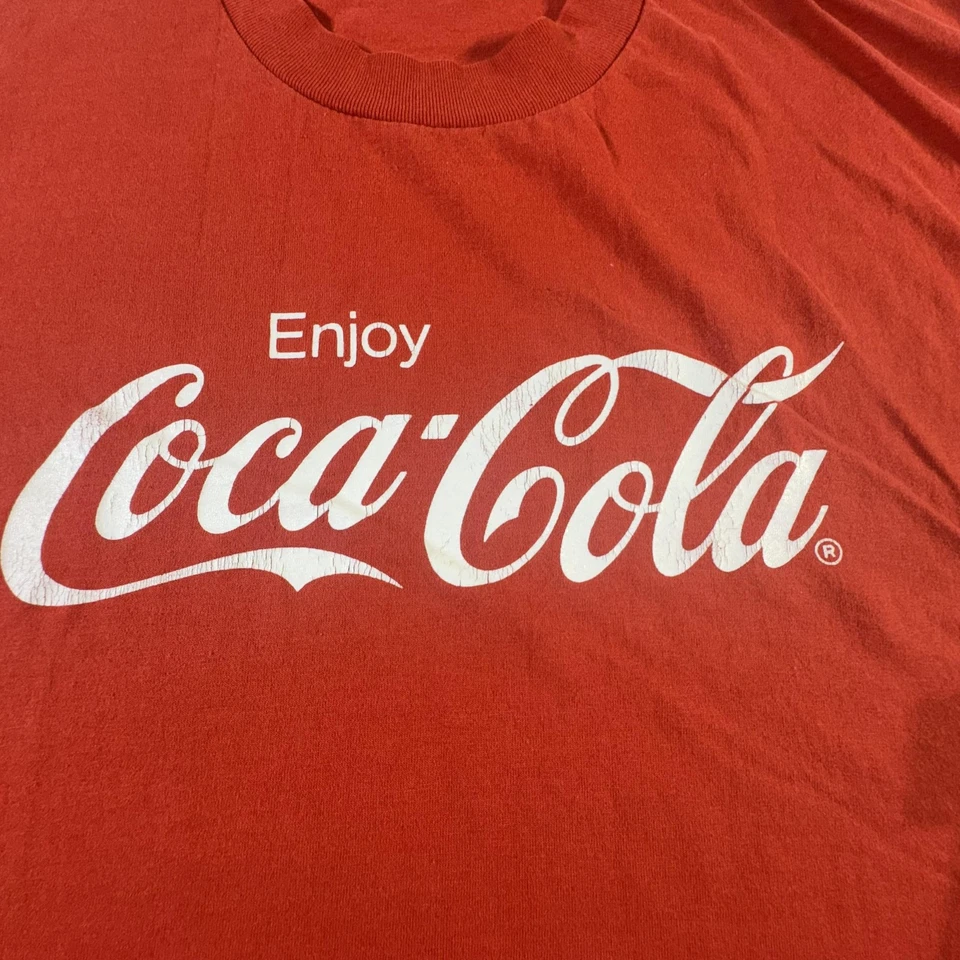 Vintage Coca-Cola Shirt Mens XL Oneita Made USA Power 50 Soft Tee Soda Ad 90s - Image 2 of 4