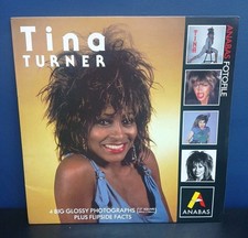 Tina Turner Photograph x 4 And Flyer Orig Anabas Glossy With Flipside Facts 1985