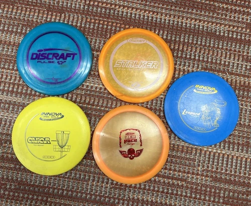 Disc Golf Discs Lot Of 5 Discraft Ace Race Prototype Stalker Pulse ESP