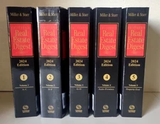 2024 Miller & Starr CA Real Estate Digest 5 volumes Full Set Thomson Reuters NEW