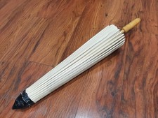 Vtg Chinese Oiled Paper Handmade Parasol Umbrella Decoration ONLY  READ 