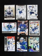 Thatcher Demko 9 Card NHL Ice Hockey Trading Card Lot Vancouver Canucks Rose Gld