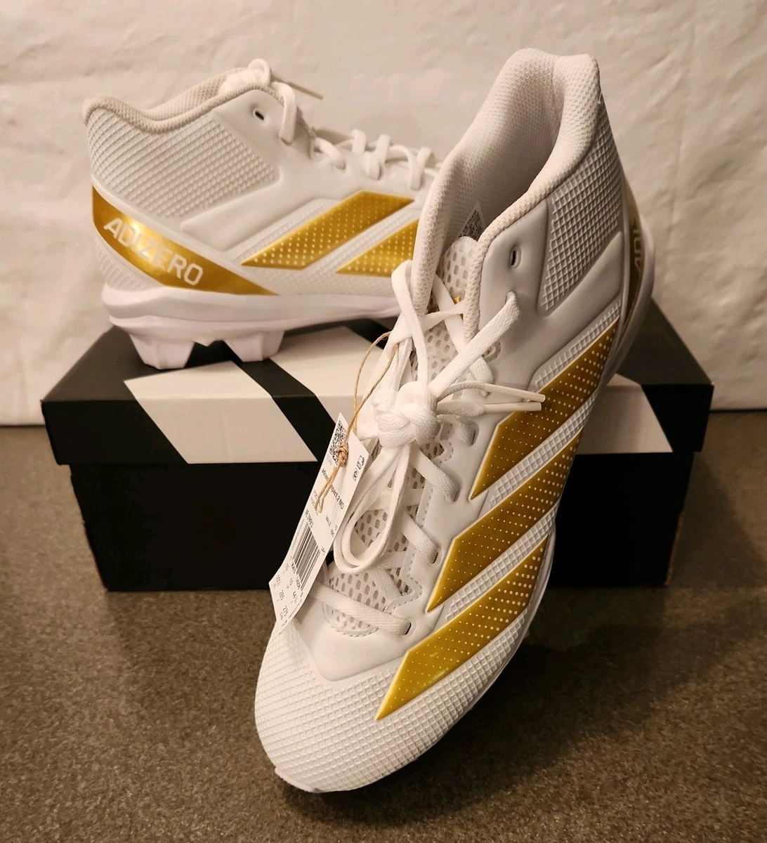 Las mejores ofertas en adidas Adizero Cleat White Metallic Gold | eBay