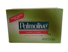 1 Bar Palmolive Bath Bar Soap Classic Scent 3.2 oz Mild All Family Soap