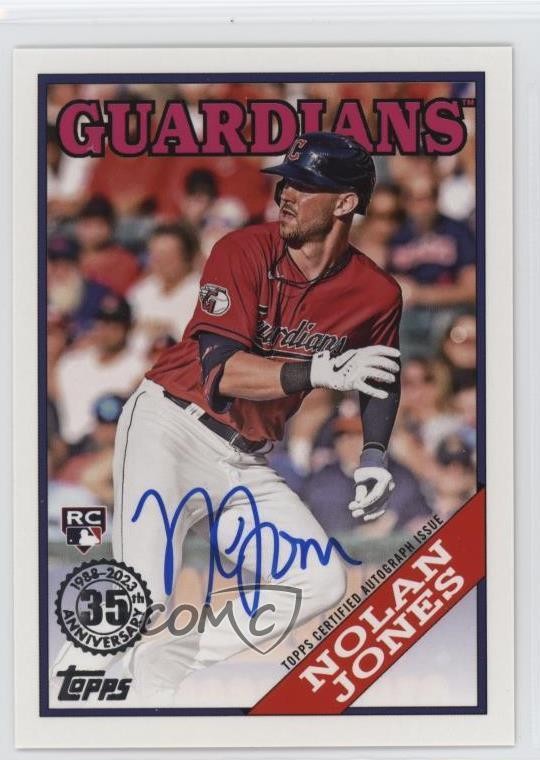 2023 Topps Update 1988 Topps Baseball Auto Nolan Jones #88BA-NJ Rookie Auto RC