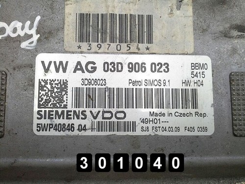 VW POLO STEUERGERÄT MODUL SENSOR 03D906023 ORIGINAL 2009