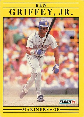 1991 Fleer Ken Griffey Jr #450 Mariners MLB Baseball HOF