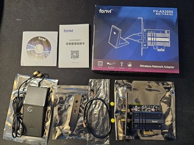 Fenvi WiFi 6 Bluetooth Wireless Network FV-AX3000 802.11AX/AC Desktop PCIe Card