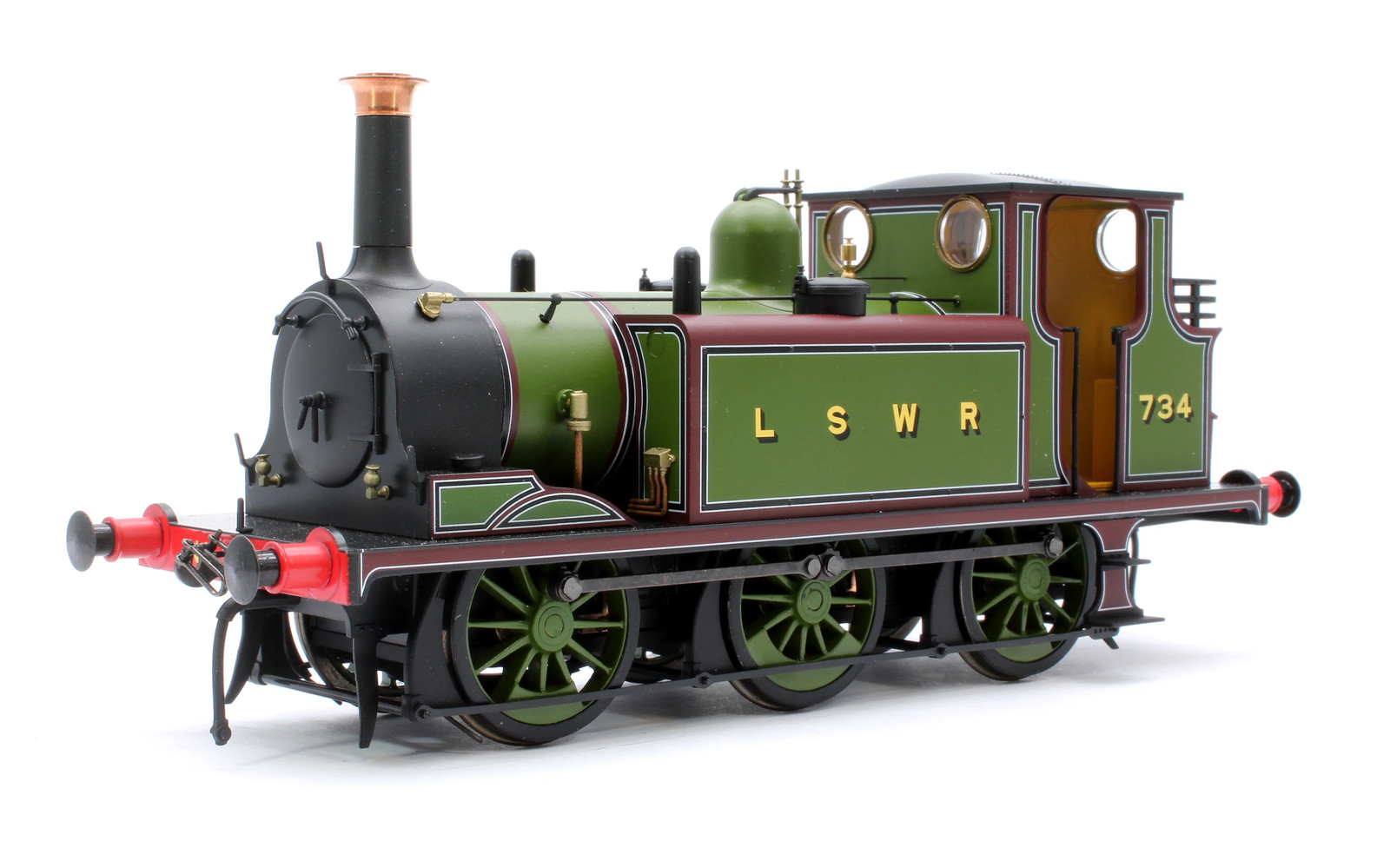 Dapol 7S-010-014S Terrier A1 734 LSWR Green - Steam Tank Locomotive - DCC Sound