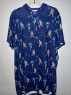 TIPSY ELVES “BIGFOOT BOGEY” GOLF POLO SHIRT Men's Size XXL Blue EUC — photo 1