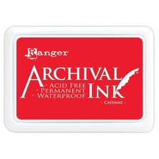 Red Ink Pad for Stamps and Crafts - Perfect for All Projects