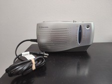 Emerson RP6288 AM/FM Portable Antenna Radio Silver Tested