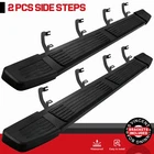 For 19-26 Silverado/Sierra Crew Cab 6" Black Step Board Running Board Nerf Bar S