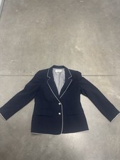 Tahari Arthur S Levine Women's Blazer Siz 10p White Trim