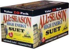 All Season High Energy Suet Cake Case of 10 Birds Blend Bird Feeders Bird