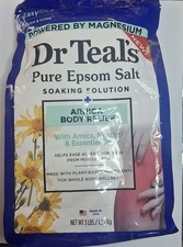 Dr Teal's Pure Epsom Salt Arnica Body Relief, All Natural, Eucalyptus, 3 lbs