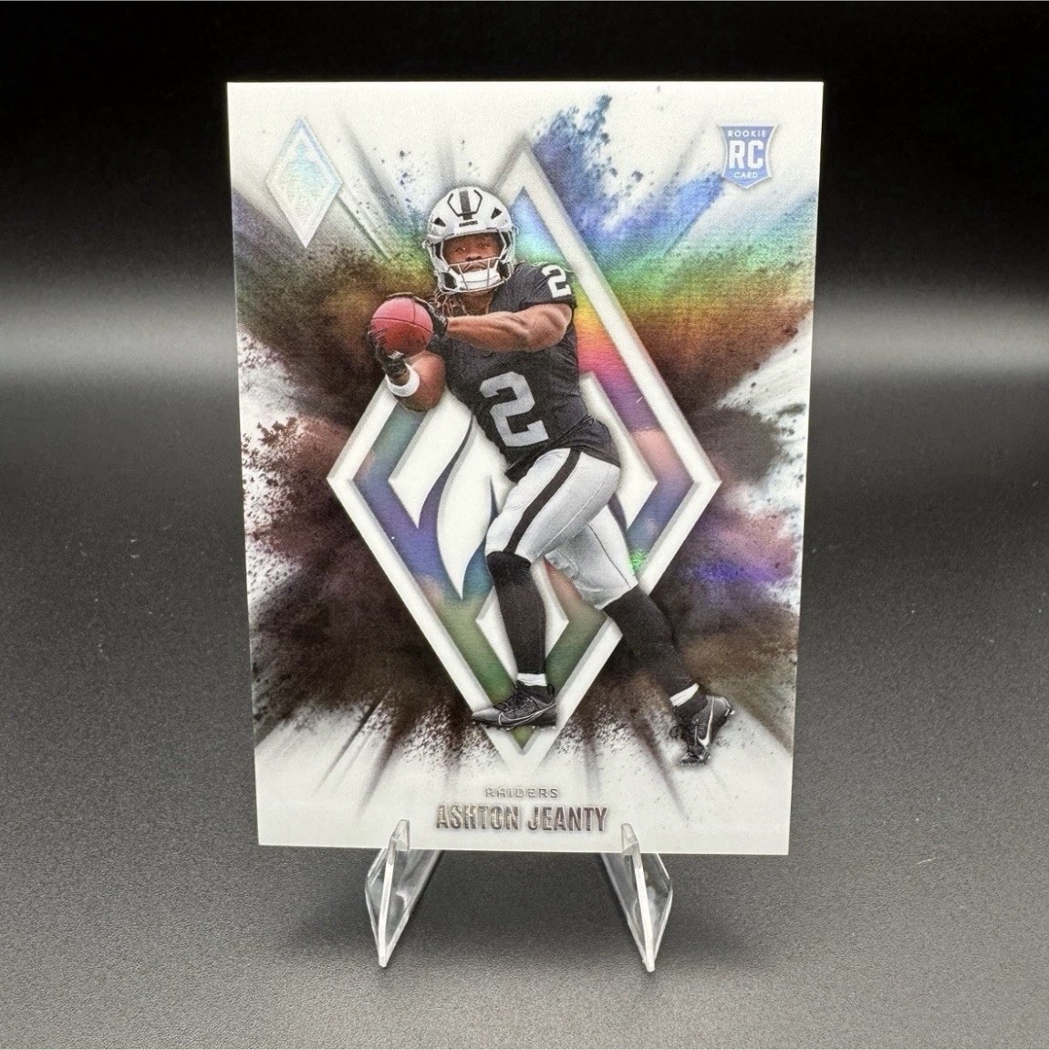 2025 Panini Phoenix Football Ashton Jeanty #13 COLOR BLAST Rookie Raiders NFL