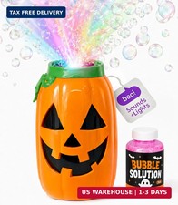Move2Play Halloween Bubble Blower Bubble Machine for Kids Toddlers Light-U