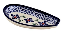 Polish Pottery Spoon Rest 5" x 3.5" – Zaklady Boleslawiec Polish Stoneware