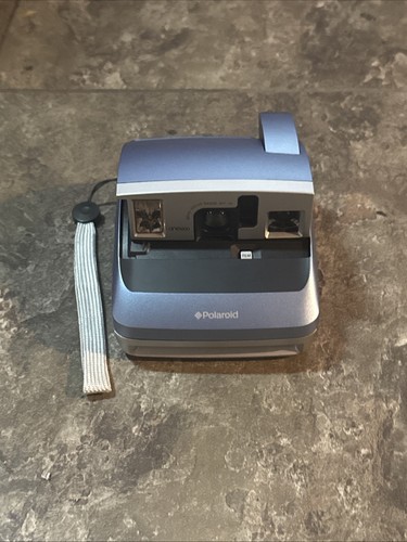Polaroid One 600 Pro analoge Sofortbildkamera blau & silber klappbar - Bild 2 von 5