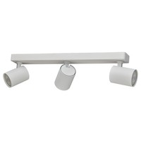 Spotlampe 3 Flammig GU10 Led Deckenstrahler Schwenkbar Weiß Deckenlampe IP20