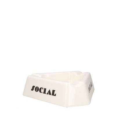 SELETTI X Diesel Social Smoker Aschenbecher weiß glänzend Porzellan OS UVP 130